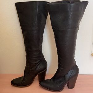 Knee High Leather Boots